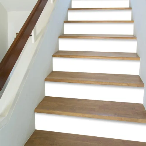 Miniatura 9 de funlife 10 Tiras 47.24"x7.08" Adhesivos Despegar y Pegar para Contrahuellas de Escaleras, Calcomanías Adhesivas de Vinilo Autoadhesivas para Blanco