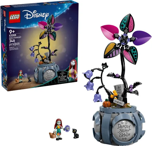LEGO Disney Sally - Juguete de construcción de maceta de Sally, juego de pesadilla antes de Navidad para niñas y niños, a partir de 9 años,