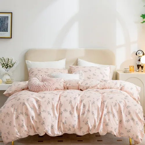 Miniatura 18 de Jane yre Funda de Edredón Queen de Flores de Microfibra Cepillada 3 Piezas Juego de Ropa de Cama Floral Queen Estilo Jardín Patrón Floral Azul Funda