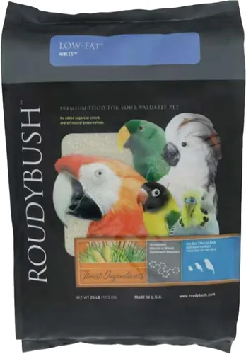 Miniatura 9 de RoudyBush Alimento bajo en grasa para pájaros y pollitos adultos, comida diaria para aves, pellets hechos con maíz, trigo y soja, pellets bajos