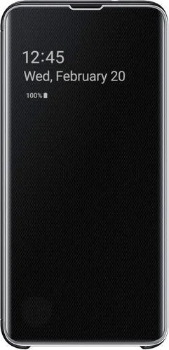 Miniatura 7 de Samsung Galaxy S10 - Carcasa protectora con función atril, Funda de piel para Samsung S10, color negro, Negro