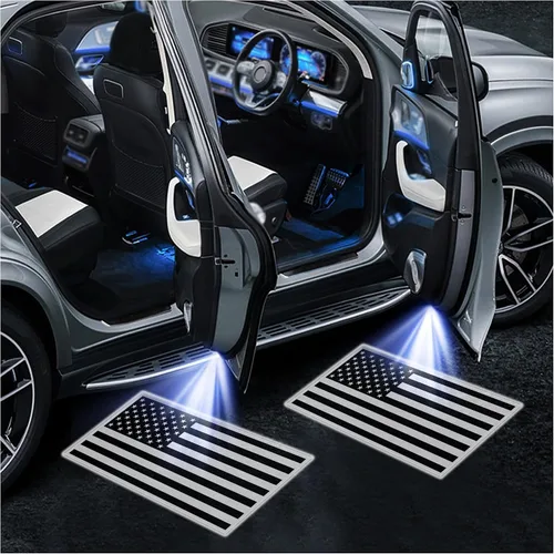 2 luces para puerta de automóvil, proyector de logotipo, luz de bienvenida HD para automóvil, luz LED de cortesía para decoraciones frescas de