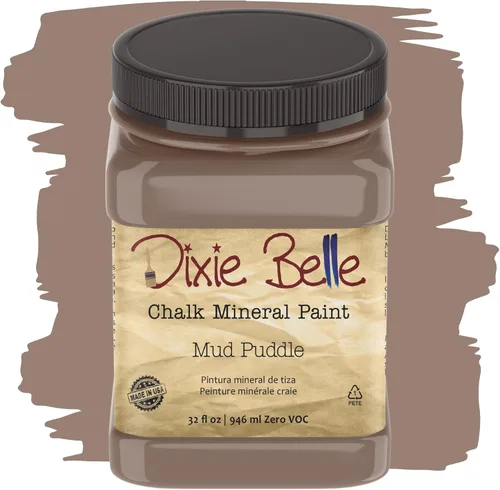Miniatura 196 de Dixie Belle Paint Company - Pintura con acabado de tiza para muebles, color negro (Caviar), 1 galón, 128 fl oz, pintura mineral color rosa intenso