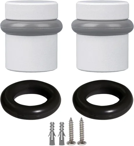 Miniatura 17 de Design House 189290-SN - Protector de pared para puerta con punta de goma, tapón de puerta de aluminio de níquel satinado, paquete de 2