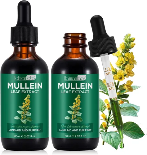 Extracto de hoja de gordolobo para pulmones, gotas de gordolobo para los pulmones, apoyo al pulmón, función respiratoria para una respiración