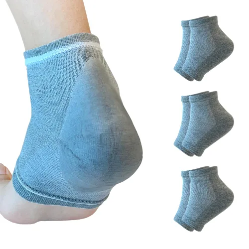 Miniatura 8 de Calcetines hidratantes de talón de gel para reparar el talón seco y agrietado, suaviza, calma y revitaliza tus pies, para hombres y mujeres