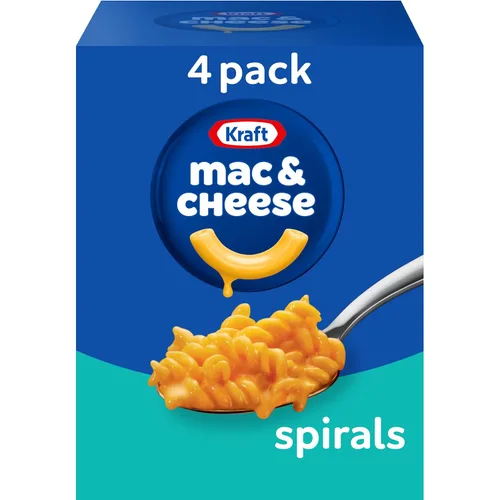Miniatura 11 de Kraft Spirals Original Mac & Cheese - Cena de Macarrones con Queso, Caja de 5.5 oz