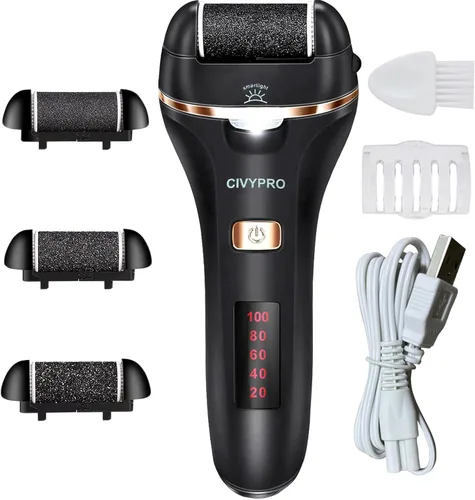 Removedor eléctrico de callos de pies, largo tiempo de servicio, lima electrónica recargable para pies, regalo ideal, herramientas de pedicura