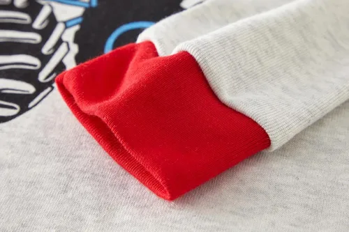 Miniatura 5 de Conjunto de pijama de planeta para niños, 100% algodón, 2 piezas, ropa de dormir de manga larga, conjuntos de ropa de dormir para niños, camisas