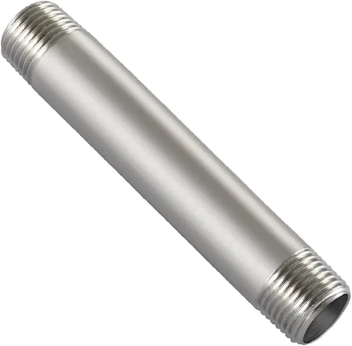 Miniatura 10 de Beduan Accesorios de tubería de acero inoxidable, 1" NPT x 1" NPT rosca macho, niple de 2" de longitud para tubería fundida