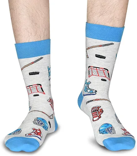 Miniatura 3 de If You Can Read This Funny Socks, Novedosos calcetines de hockey de cerveza, golf, juegos, carreras, esquí, pickleball amantes del regalo de Navidad