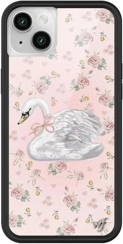Miniatura 3 de Fundas Wildflower - Realización Par x Devon Lee Carlson, Compatible con Apple iPhone 13/14 Rojo, Ranas, Colaboración - Protector de goma negro