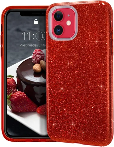Miniatura 11 de MATEPROX - Carcasa para iPhone 11 y 2019, de 6.1" diseño de brillantes para niñas y mujeres, Azul