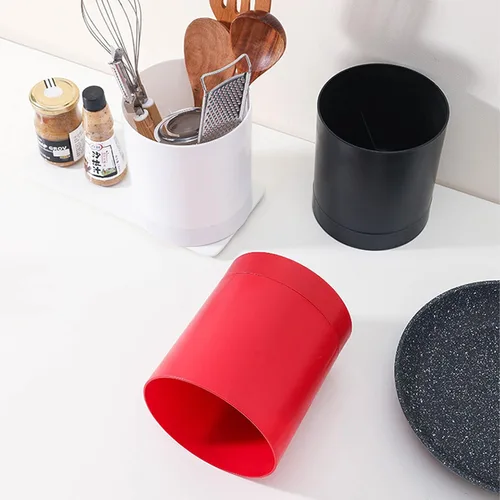 Miniatura 7 de Soporte para utensilios de cocina para encimera, giratorio de 360°, organizador de almacenamiento de utensilios de cocina, contenedor de plástico