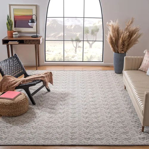 Miniatura 14 de SAFAVIEH Kilim Collection - Alfombra de pasillo de 2 pies 3 pulgadas x 7 pies, color gris, hecha a mano, de lana plana, ideal para zonas de alto