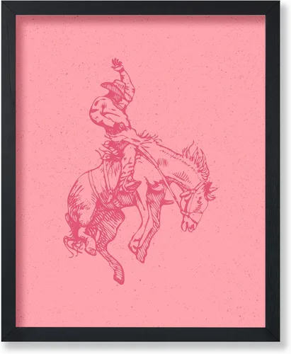 Miniatura 31 de Poster Master Póster de Rodeo marrón – Estampado retro de vaquero sobre caballo – Arte de vaquero – Arte occidental – Arte del salvaje oeste