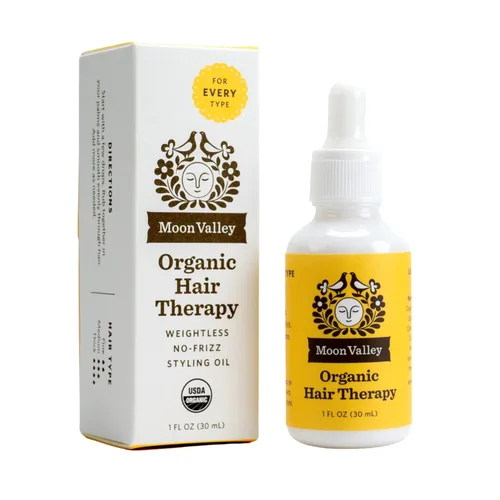 Moon Valley Organics Terapia capilar orgánica para todo tipo de cabello con aceite MCT, aceite de jojoba, aceite de argán y romero, reduce el