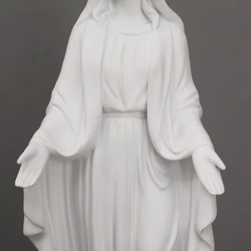Miniatura 6 de Figura decorativa de la Virgen María de 12 pulgadas, regalos religiosos católicos, figura de estatua de resina de 12 pulgadas (blanco)