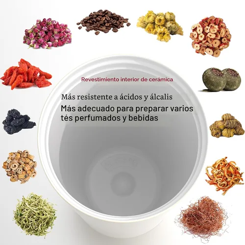 Miniatura 2 de [Tapa 2 en 1] Taza de viaje, taza de café, taza de café, revestimiento de cerámica forrada, acero inoxidable 316, sin BPA, vaso aislado al vacío
