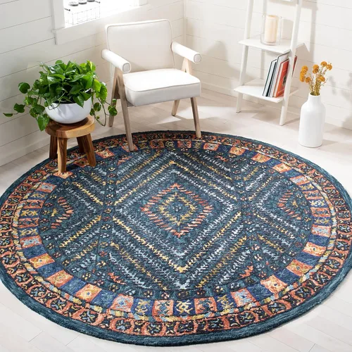 Miniatura 9 de SAFAVIEH Aspen Collection - Alfombra decorativa de 2 x 3 pies, color óxido y verde, lana bohemia hecha a mano, ideal para zonas de alto tráfico
