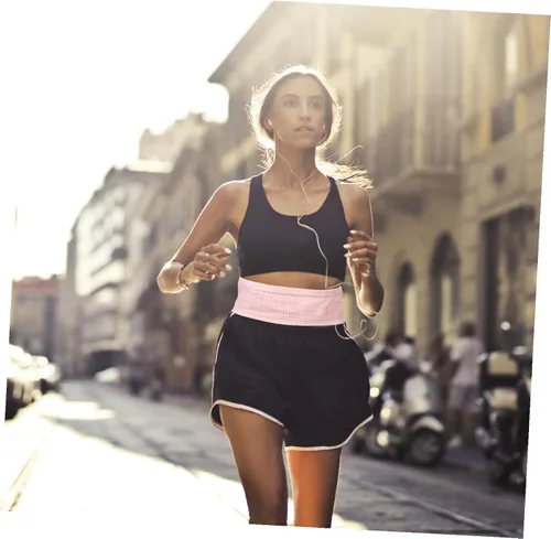 Miniatura 8 de STOBAZA Riñonera transpirable para correr con correa ajustable para mujeres y hombres, bolsa de cintura de fitness de gran capacidad para ciclismo