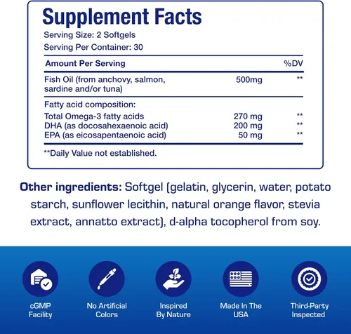 Miniatura 4 de Aceite de pescado Omega 3 para niños, fórmula clínica para niños, gomitas de aceite de pescado con Omega 3 EPA DHA para el oído del cerebro