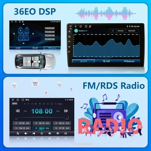 Miniatura 5 de Plug and Play 4G+64G Android 15 Estéreo de coche para Ford F150 2009-2014, Carplay inalámbrico Android Auto 9 pulgadas QLED 1280 * 800 pantalla