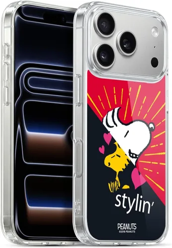 Miniatura 302 de Head Case Designs Funda de gel con licencia oficial de Peanuts Snoopy & Woodstock Halfs and Laughs [protección de grado militar] compatible