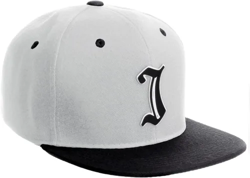 Miniatura 1556 de Daxton Gorra clásica con visera de billete plano con letras del alfabeto inglés antiguo de la A a la Z