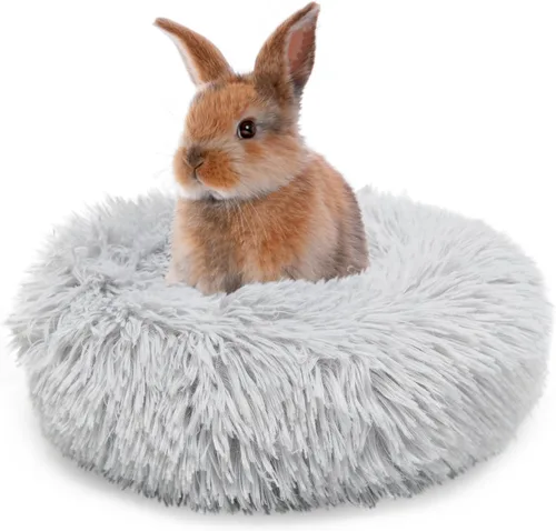 Cama de Conejo Escondite de Conejo Grande Suave y Cómoda Ropa de Cama para Animales Pequeños Alfombrilla de Cama Acogedora Refugio Cálido Accesorios