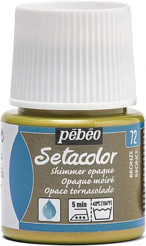 Miniatura 66 de Pebeo Setacolor - Pintura para tela (opaca, 45 ml), color dorado perla