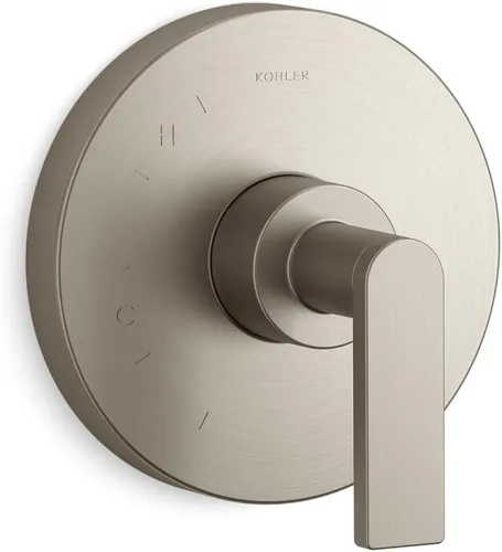 Miniatura 3 de KOHLER K-TS73115-4-TT - Moldura de válvula compuesta con palanca para válvula de equilibrio de presión Rite-Temp, no incluida, titanio