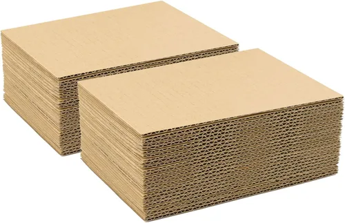 Golden State Art, Paquete de 50 hojas de cartón corrugado de 5 x 7 pulgadas, almohadillas de cartón plano para embalaje, correo o manualidades (1/8