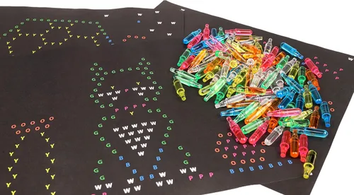 Miniatura 6 de Lite Brite - Paquete de repuesto para clavijas y plantillas, accesorios de tablero de dibujo iluminados, clavijas LED para tablero de dibujo