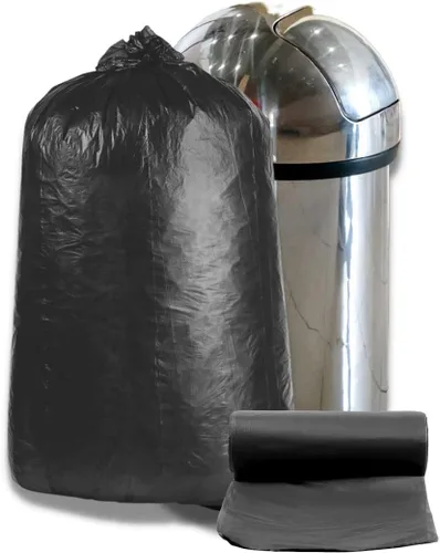 Plasticplace Bolsas de basura de 32-33 galones │ 16 micrones │ Revestimientos negros de alta densidad │ 33 x 40 pulgadas (250 unidades)