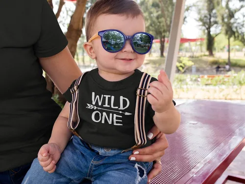Miniatura 2 de Wild One - Camisa de primer cumpleaños para niños, camiseta de béisbol Wild One para niños