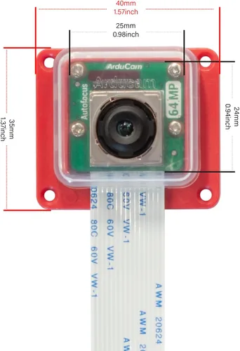 Miniatura 3 de Arducam OwlSight para cámara Raspberry Pi, cámara Pi de 1/1.32" 64MP para Pi5, Pi4B, 3/3B+, y así sucesivamente, módulo de cámara de enfoque