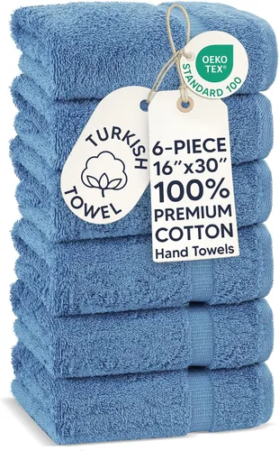 Miniatura 49 de Chakir Turkish Linens - Toallas turcas de 100% algodón, suaves y absorbentes (4 paños, color gris)