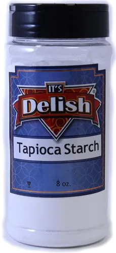 Almidón de tapioca de Its Delish, tarro mediano de 8 onzas