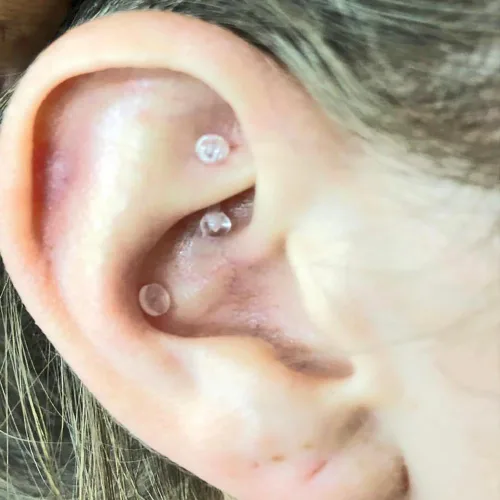 Miniatura 4 de Anillo de nariz transparente Bioflex, aretes de nariz en forma de L, sacacorchos para la nariz, piercing para el cuerpo, conjunto de joyas
