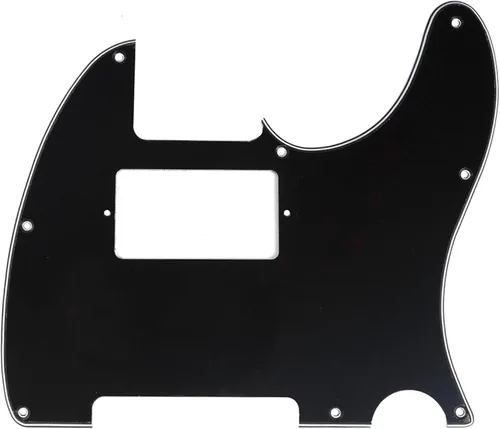 Miniatura 15 de Musiclily - Golpeador de 8 agujeros, humbucker, para Fender Telecaster estadounidense/mexicana de estilo moderno, guitarra eléctrica, 1 capa, negro
