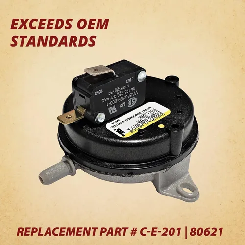 Miniatura 2 de Breckwell y US - Interruptor de aire de presión de vacío de repuesto para estufa Golden Eagle 5520 USSC 5520 King KP130 KP60-80621 C-E-201