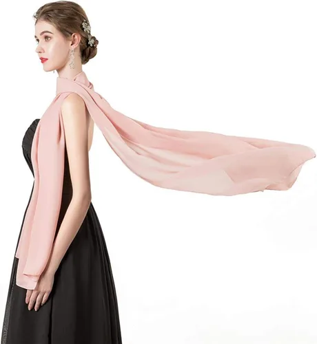 Miniatura 6 de Chales/mantones de gasa suave para vestidos, accesorios de mujer