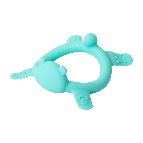 Miniatura 11 de Pigeon Mordedera de silicona con forma de animal, gato azul, 6 meses, 1 unidad, juguetes para aliviar la dentición con múltiples texturas, ligero