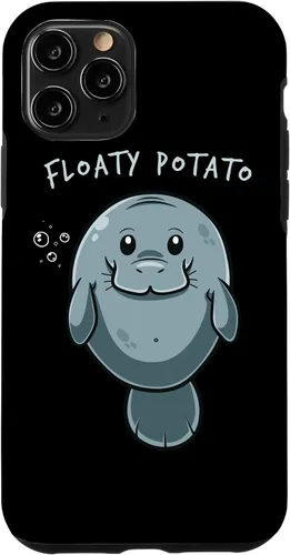 Miniatura 28 de iPhone 11 Floaty Potato Manatí Chubby Sirena Sea Vaca Animal Estuche de Regalo