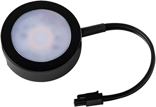 Miniatura 4 de WAC Lighting, Luz de disco LED individual con doble cable de plomo de 6 pulgadas 3-CCT seleccionable 2700K-3000K-3500K Voltaje de línea en blanco