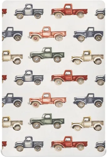 Miniatura 26 de vvfelixl Sábanas de cuna para niños y niñas, animales de granja, vacas, tréboles, transpirables, para colchón de cuna, suaves y transpirables, 39 x