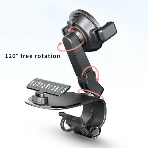 Miniatura 3 de Soporte de teléfono de coche ultraduradero para Porsche 718 911 991 992 996 997 Boxster Cayman Carrera Taycan, reubicable, diseño de operación