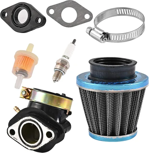 Miniatura 6 de GY6 Carburador de 125 cc/150 cc para motores de 4 tiempos, choke eléctrico, scooter ATV Go Kart 152QMI 157QMJ con colector de admisión de filtro