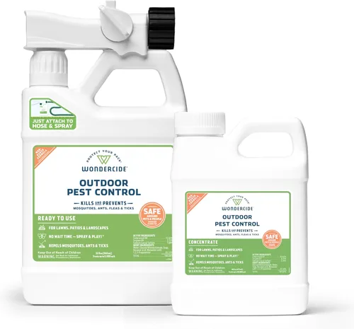 Wondercide - Kit de inicio de repuesto de aerosol para mosquitos - Alimentado por aceites esenciales naturales - Asesino de insectos y repelente -